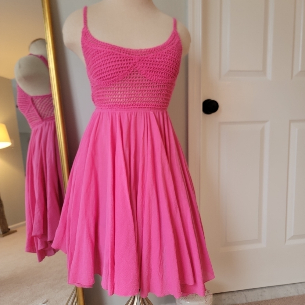 Surf Gypsy Crochet Dress S